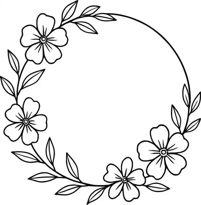 Molde de guirlanda floral para centro de mesa
