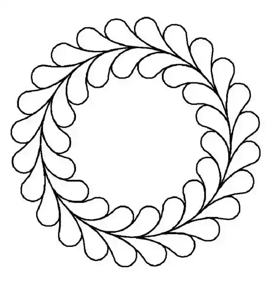 Molde de coroa de folhas para sousplat